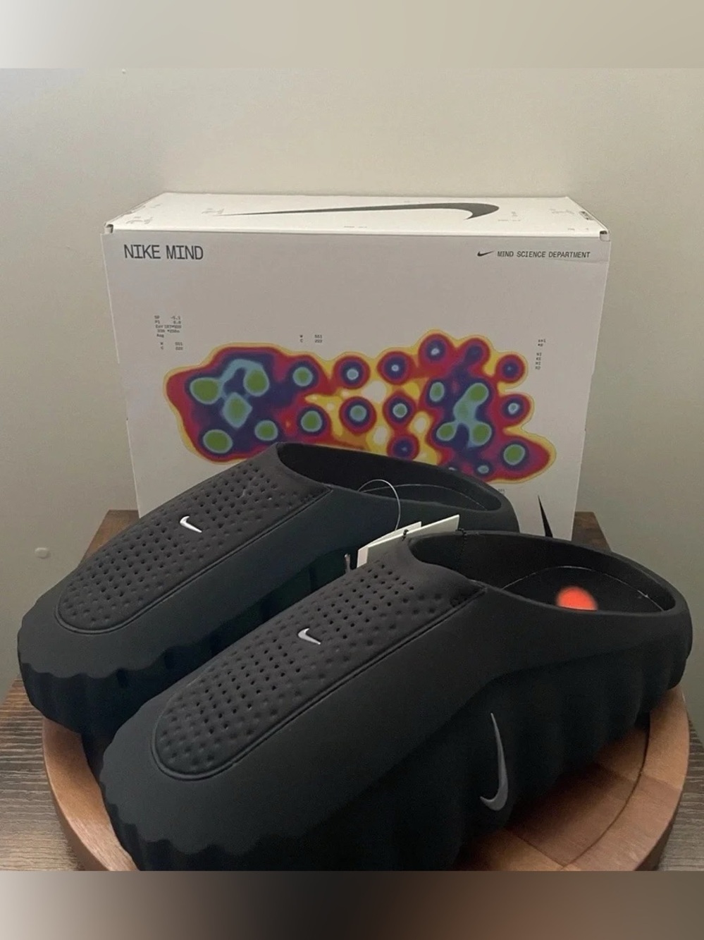 👄Nike Mind 001 Slide “Black Chrome”